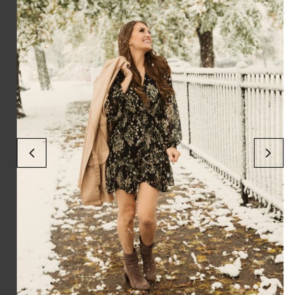 NWT floral long sleeve babydoll dresses - Picture 10 of 10